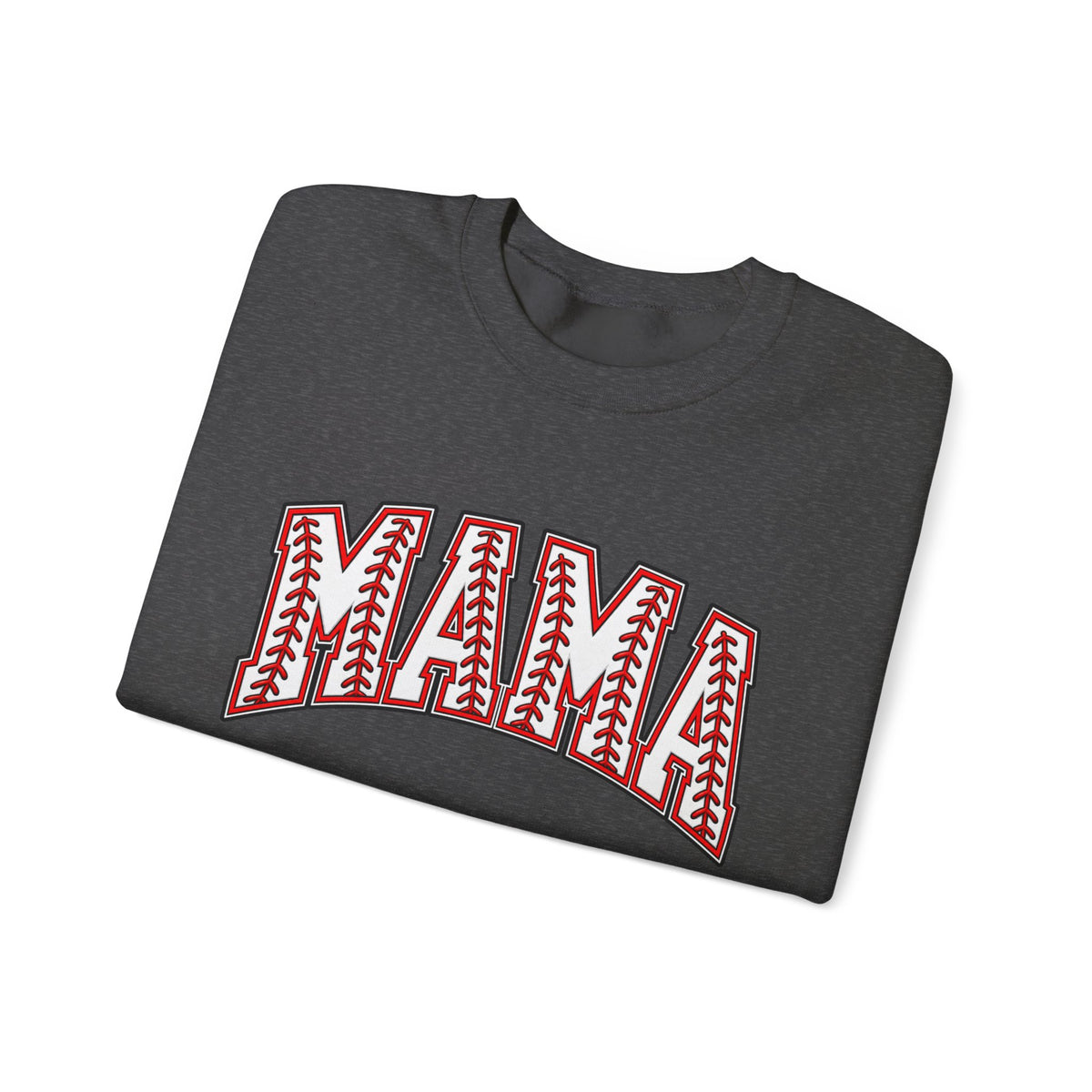 Mama Baseball Stitch Crewneck Sweatshirt