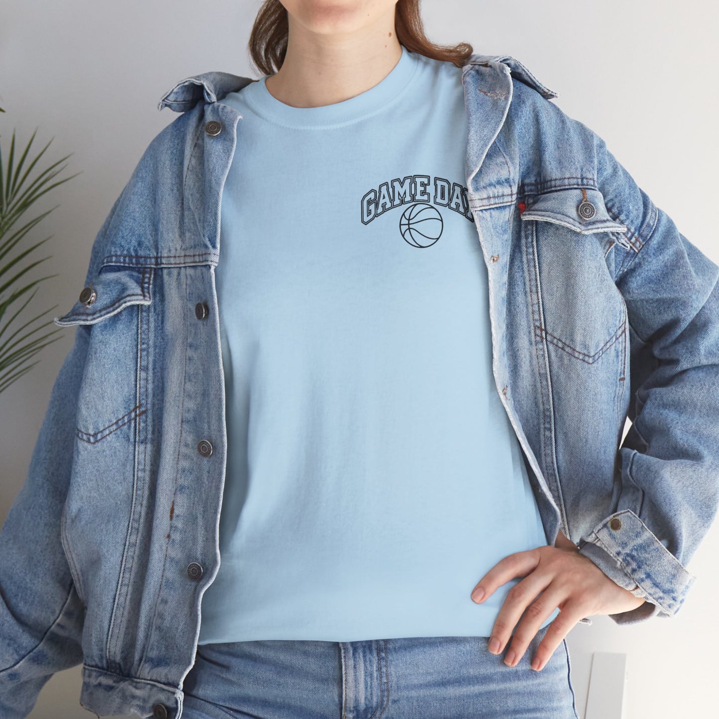 Basketball Gamer Tee — "Game Day" Graphic Chest T‑Shirt