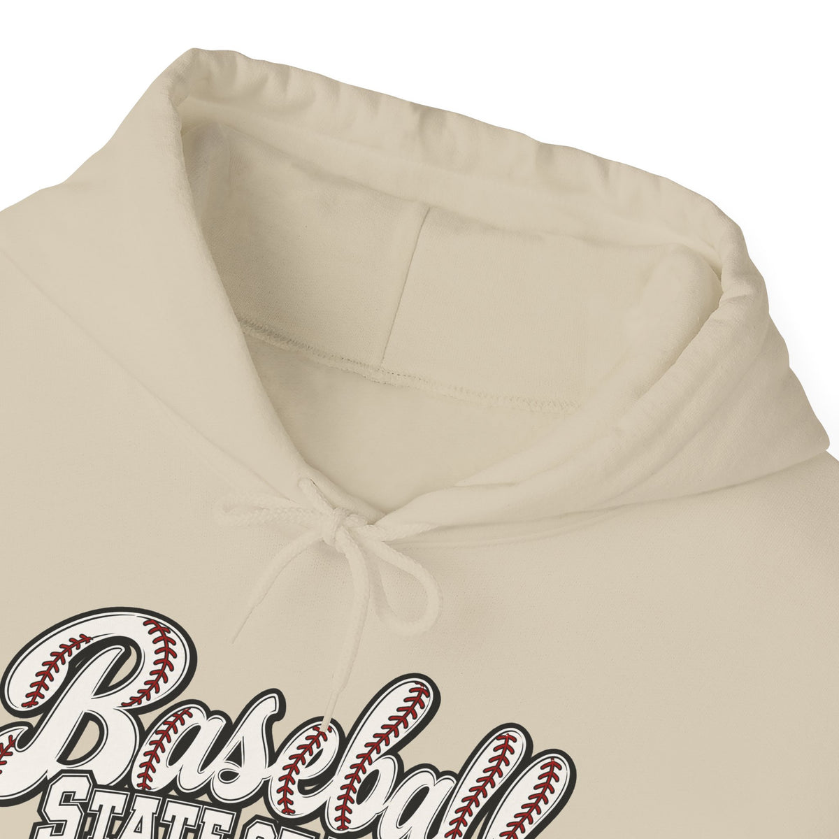 Baseball State of Mind Hoodie — Retro Script Baseball Pullover