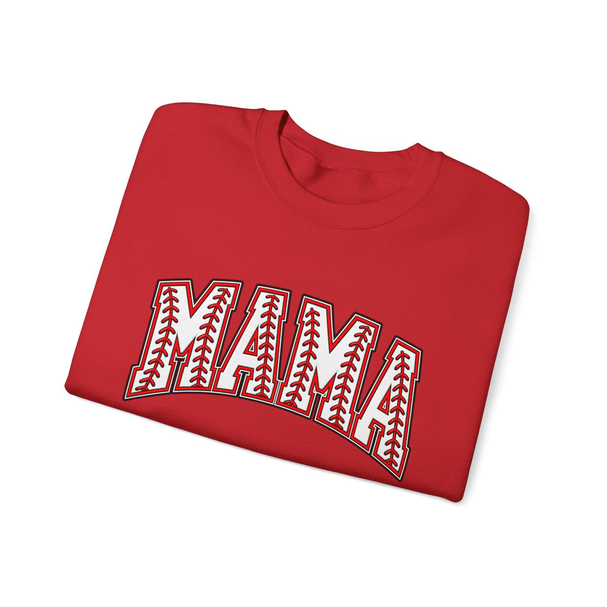 Mama Baseball Stitch Crewneck Sweatshirt