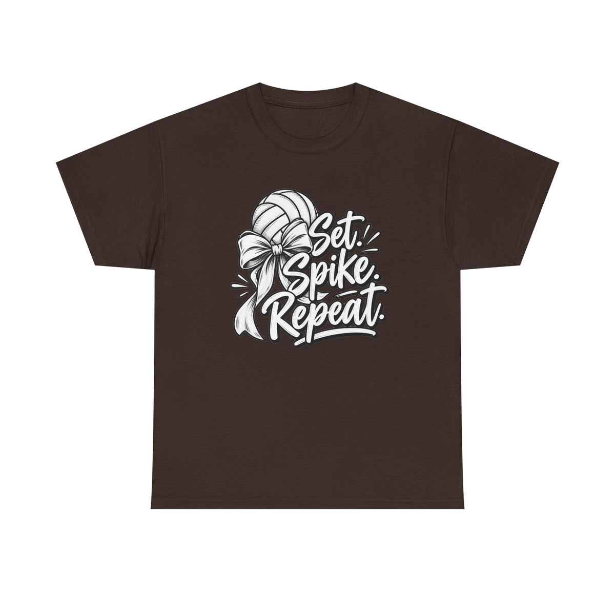 “Set, Spike, Repeat” Graphic T-Shirt