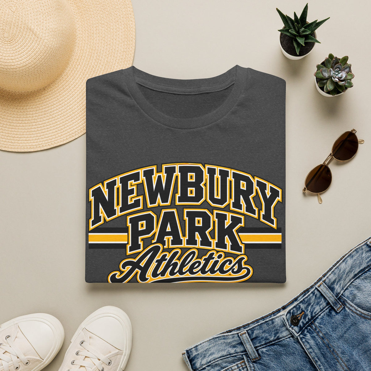 Newbury Park Athletics T‑Shirt — Vintage Collegiate Sports Tee