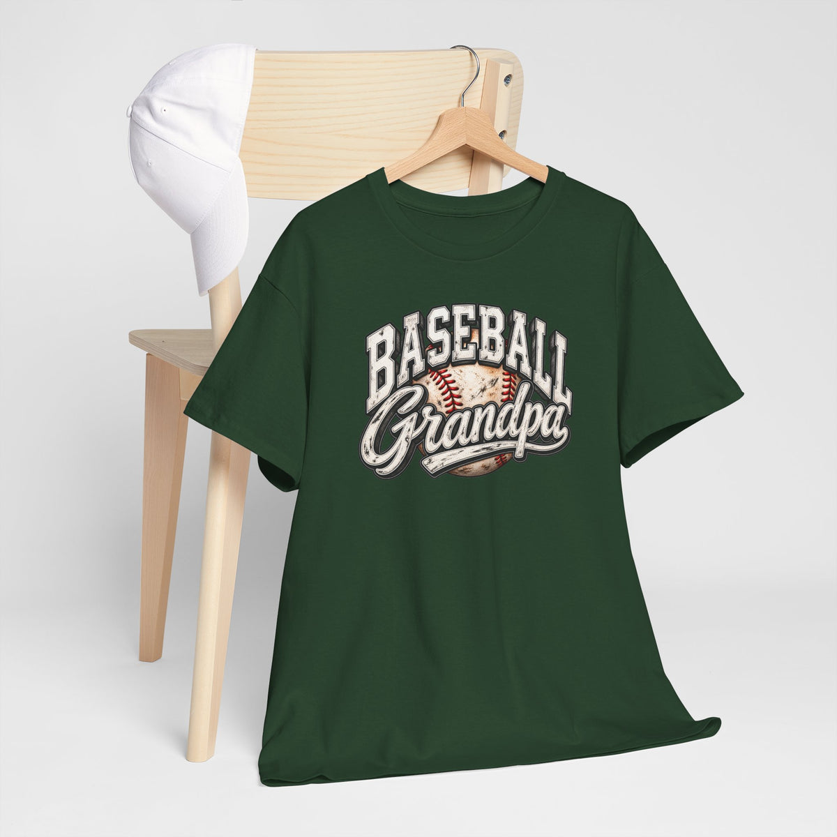 Baseball Grandpa T-Shirt — Vintage Baseball Graphic Tee for Grandfathers
