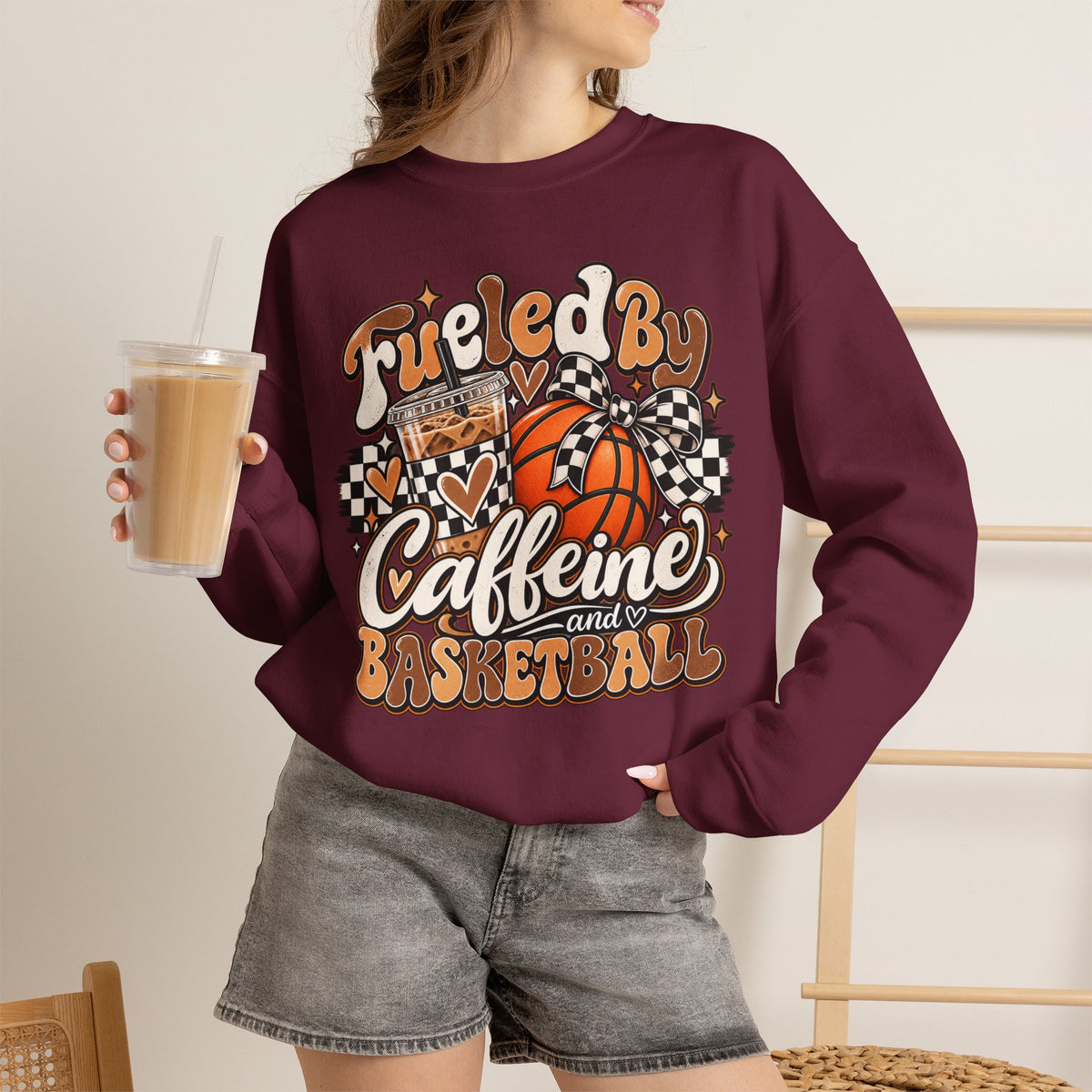 Heavy Blend™ Basketball Crewneck Sweatshirt