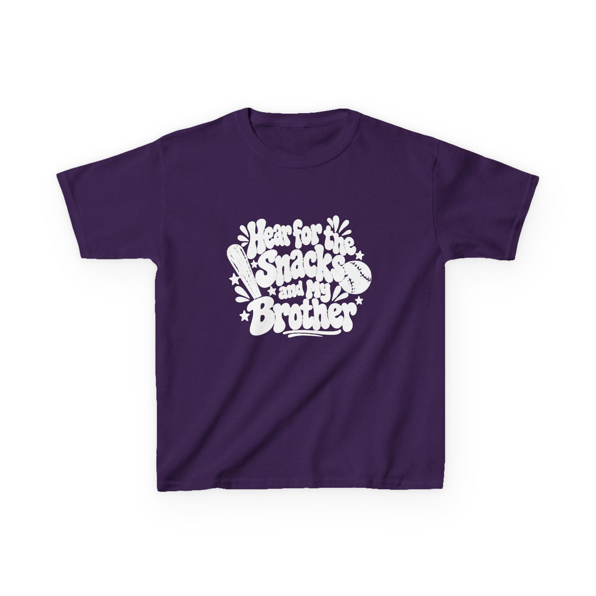 Kids T‑Shirt “I’m for the Snacks (Not My Brother)” Retro Graphic Tee