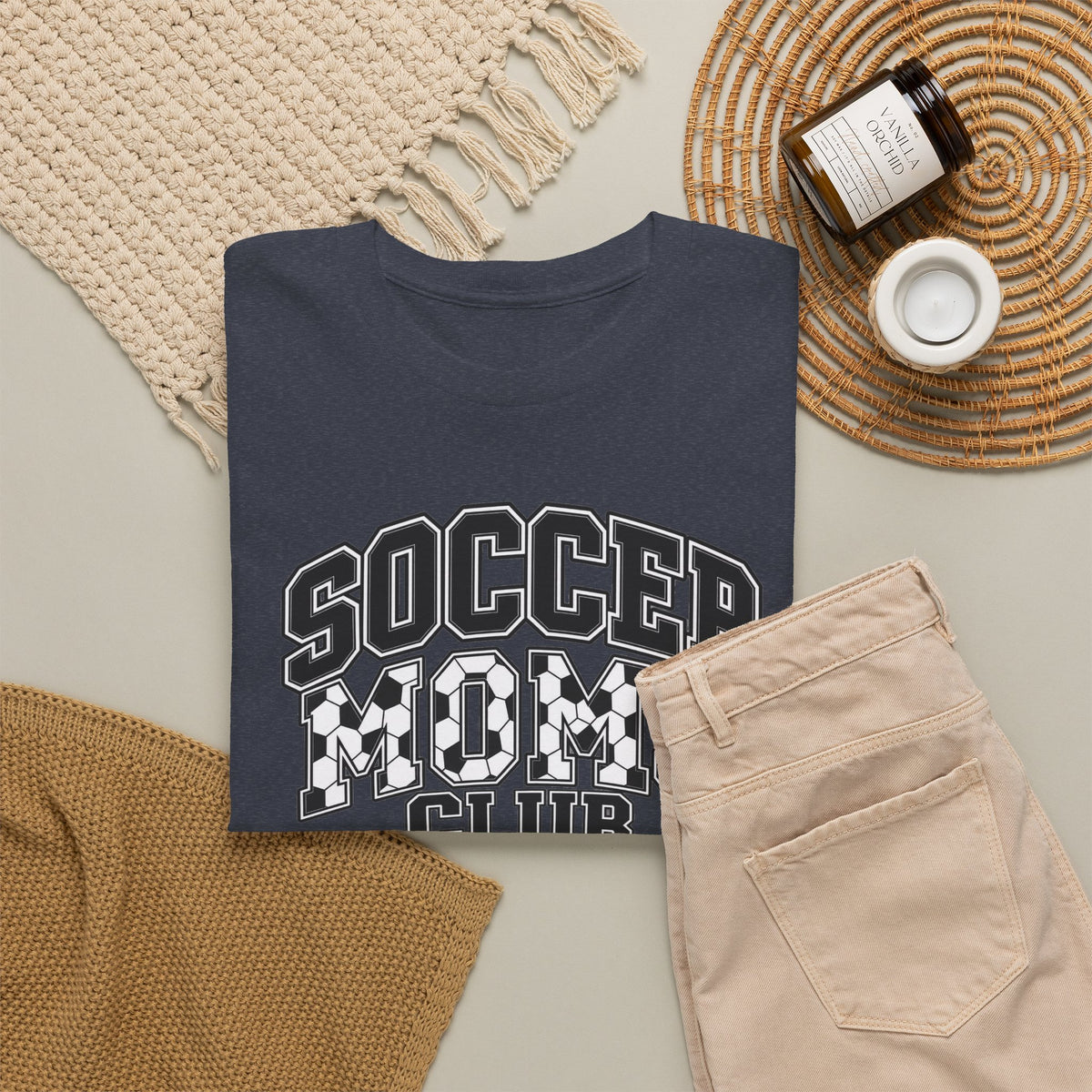Soccer Mom Club T-Shirt — Retro Checkerboard Sports Tee