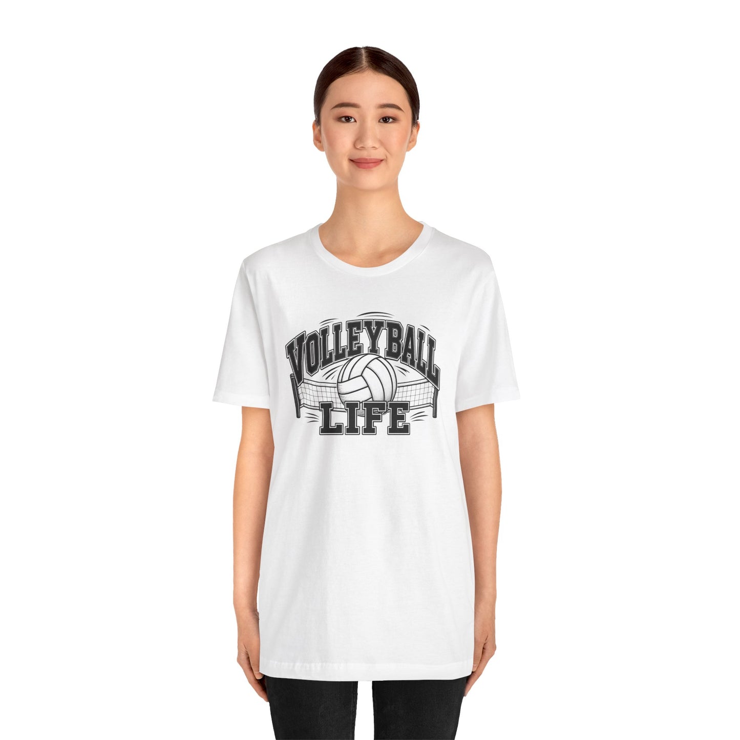 Volleyball Life Tee — Graphic Volleyball Net Shirt