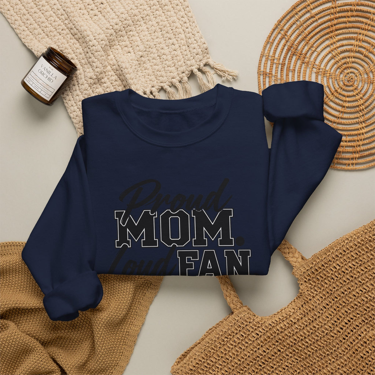 Proud Mom Loud Fan Sweatshirt