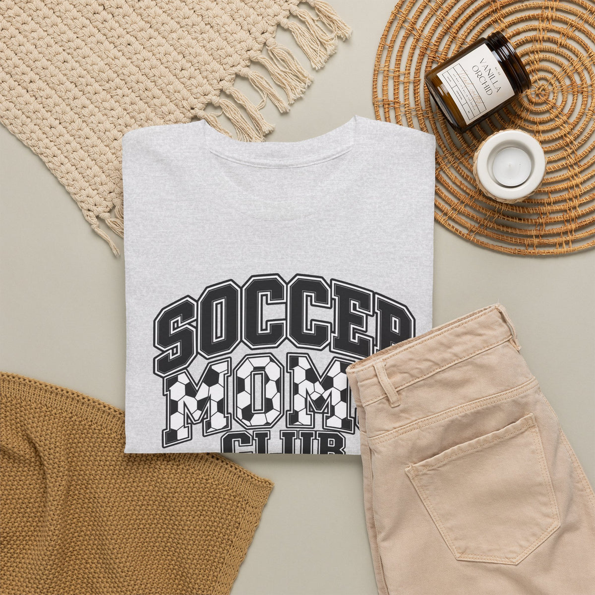 Soccer Mom Club T-Shirt — Retro Checkerboard Sports Tee