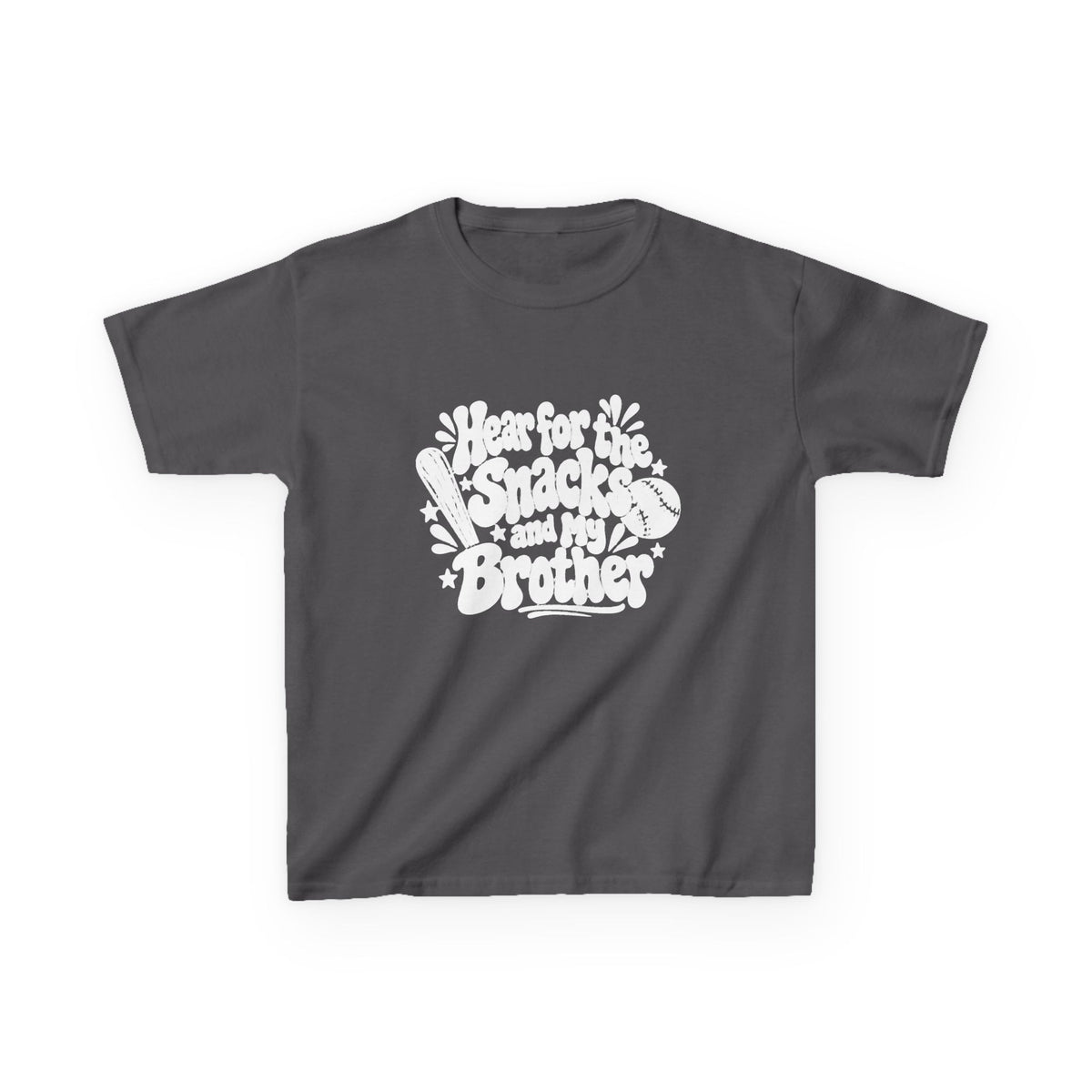 Kids T‑Shirt “I’m for the Snacks (Not My Brother)” Retro Graphic Tee