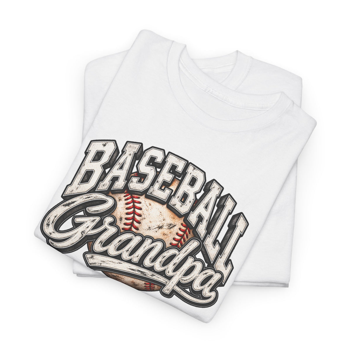 Baseball Grandpa T-Shirt — Vintage Baseball Graphic Tee for Grandfathers