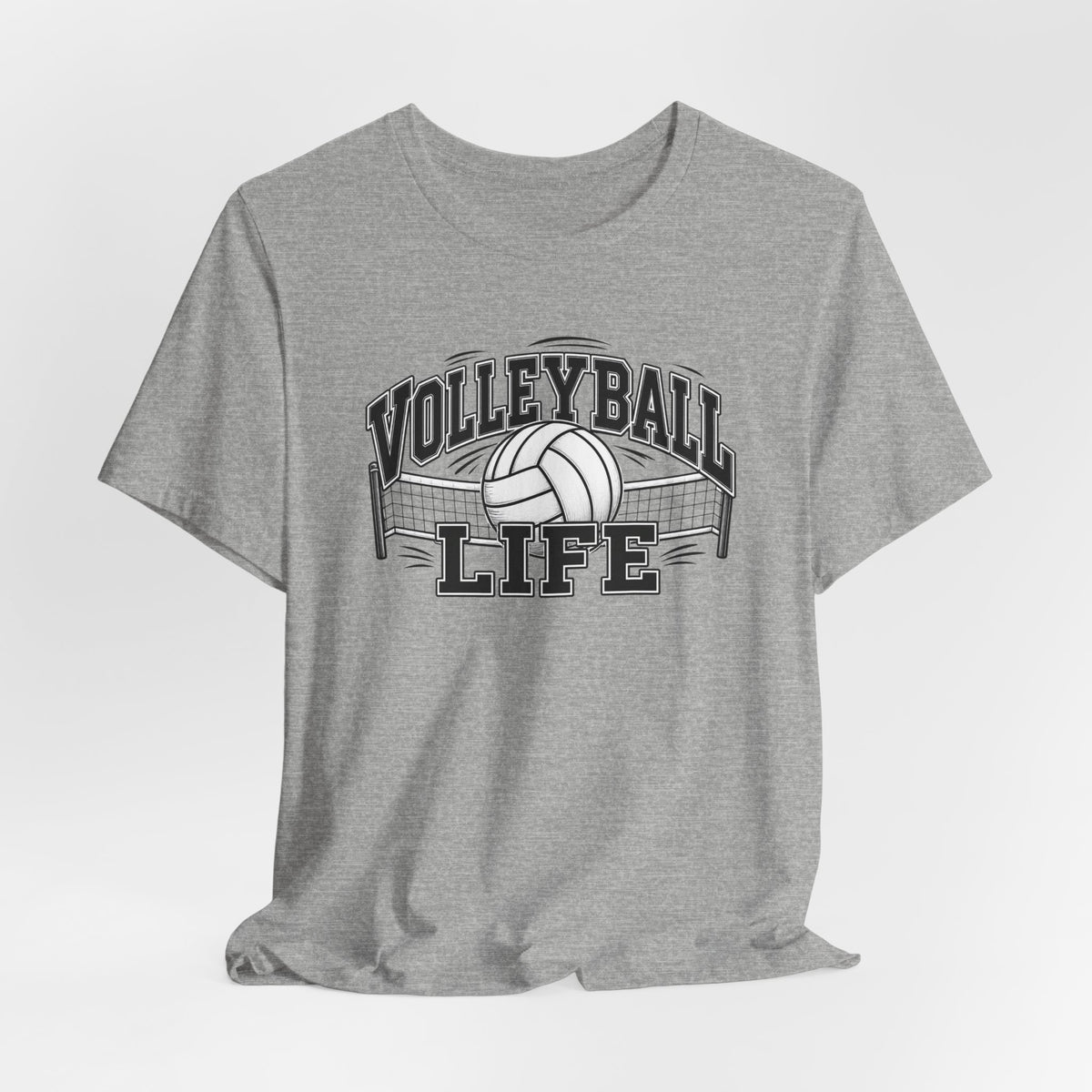Volleyball Life Tee — Graphic Volleyball Net Shirt