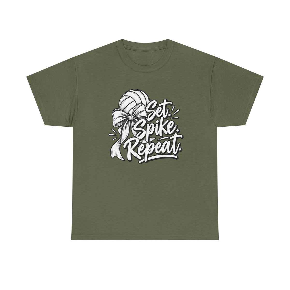 “Set, Spike, Repeat” Graphic T-Shirt