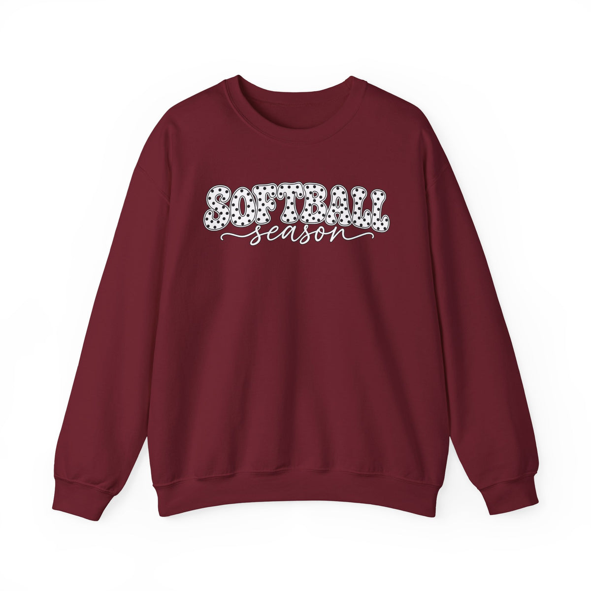Softball Polka dot Crewneck Sweatshirt