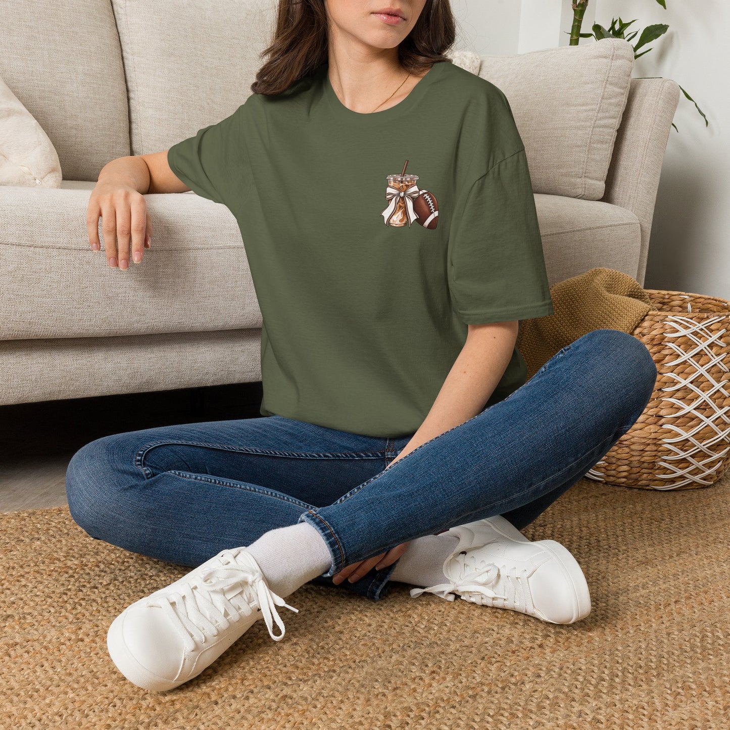 Football Mom Iced Coffee T-Shirt