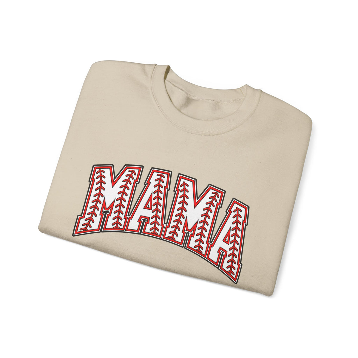 Mama Baseball Stitch Crewneck Sweatshirt