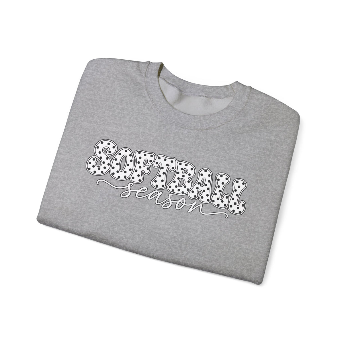 Softball Polka dot Crewneck Sweatshirt