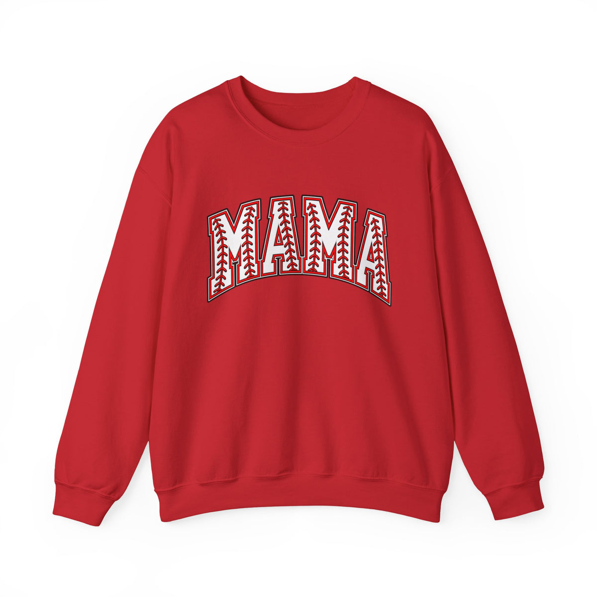 Mama Baseball Stitch Crewneck Sweatshirt