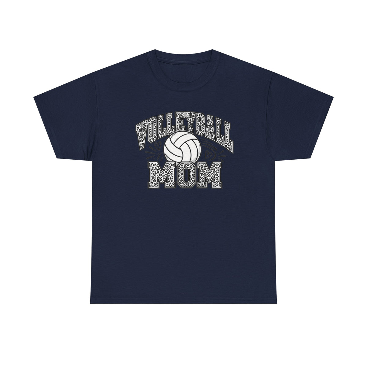 Volleyball Mom Cheetah Print T-Shirt