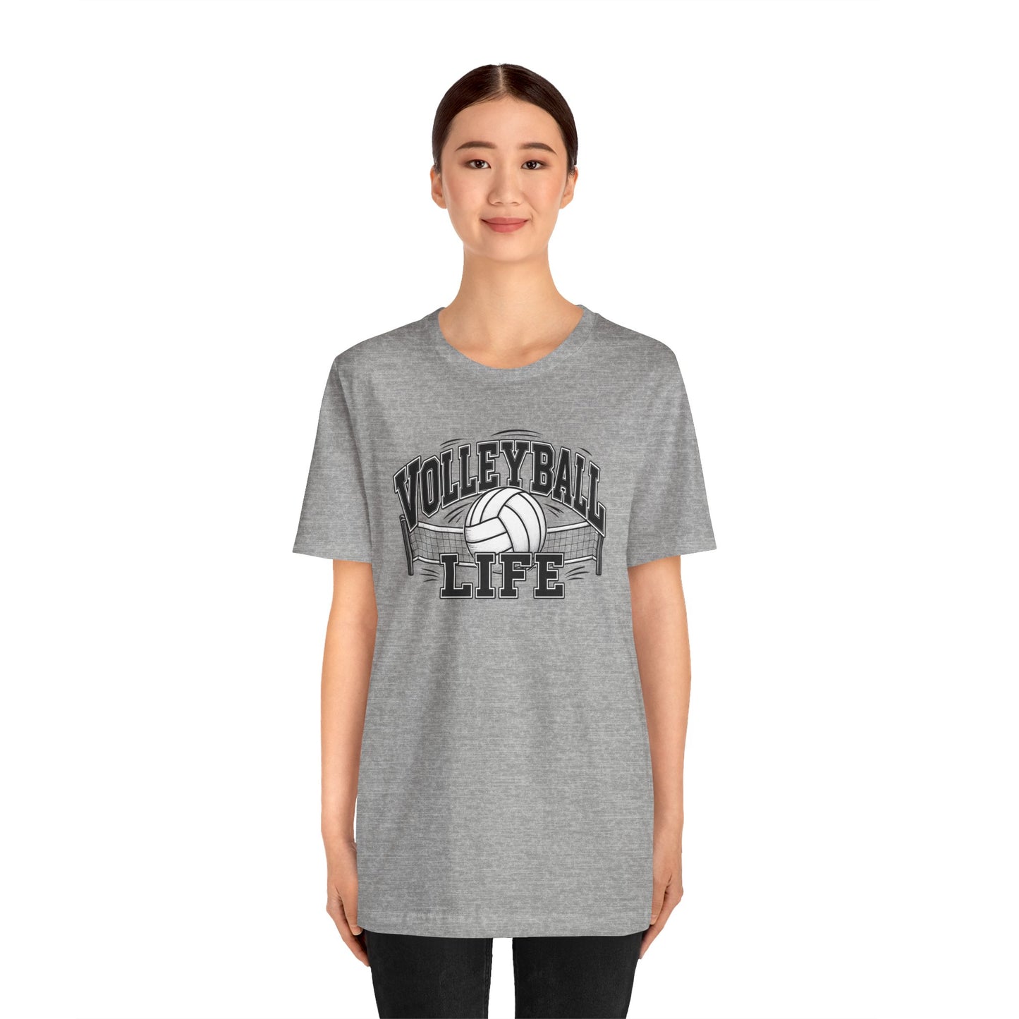 Volleyball Life Tee — Graphic Volleyball Net Shirt