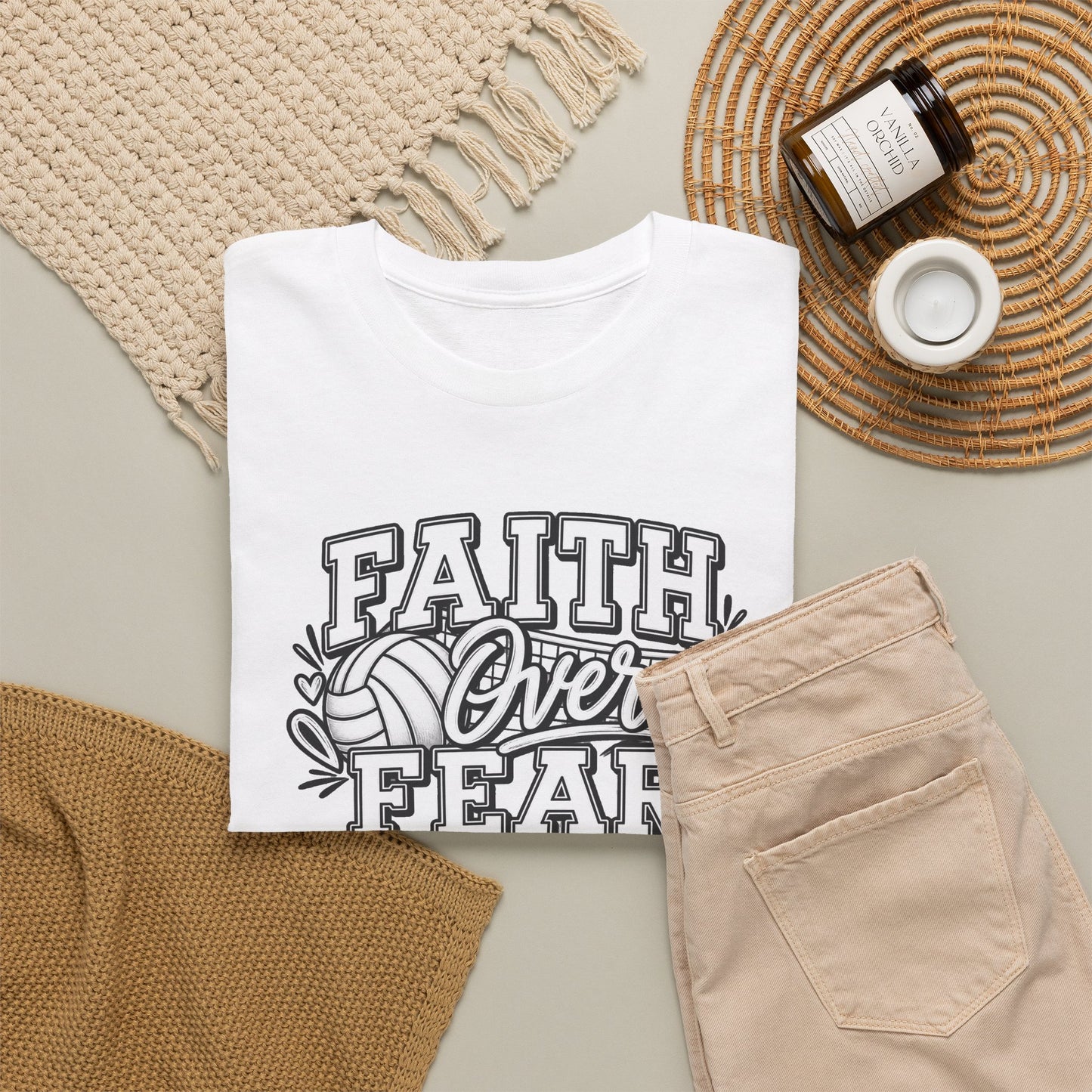 Faith Over Fear T‑Shirt - Inspirational Christian Tee