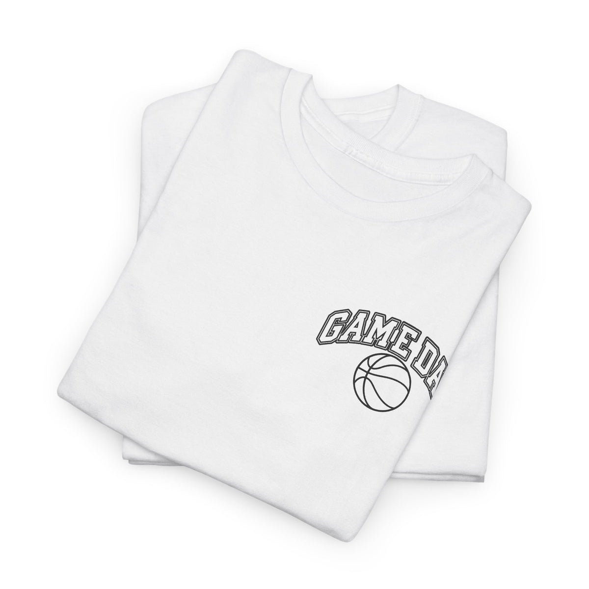 Basketball Gamer Tee — "Game Day" Graphic Chest T‑Shirt