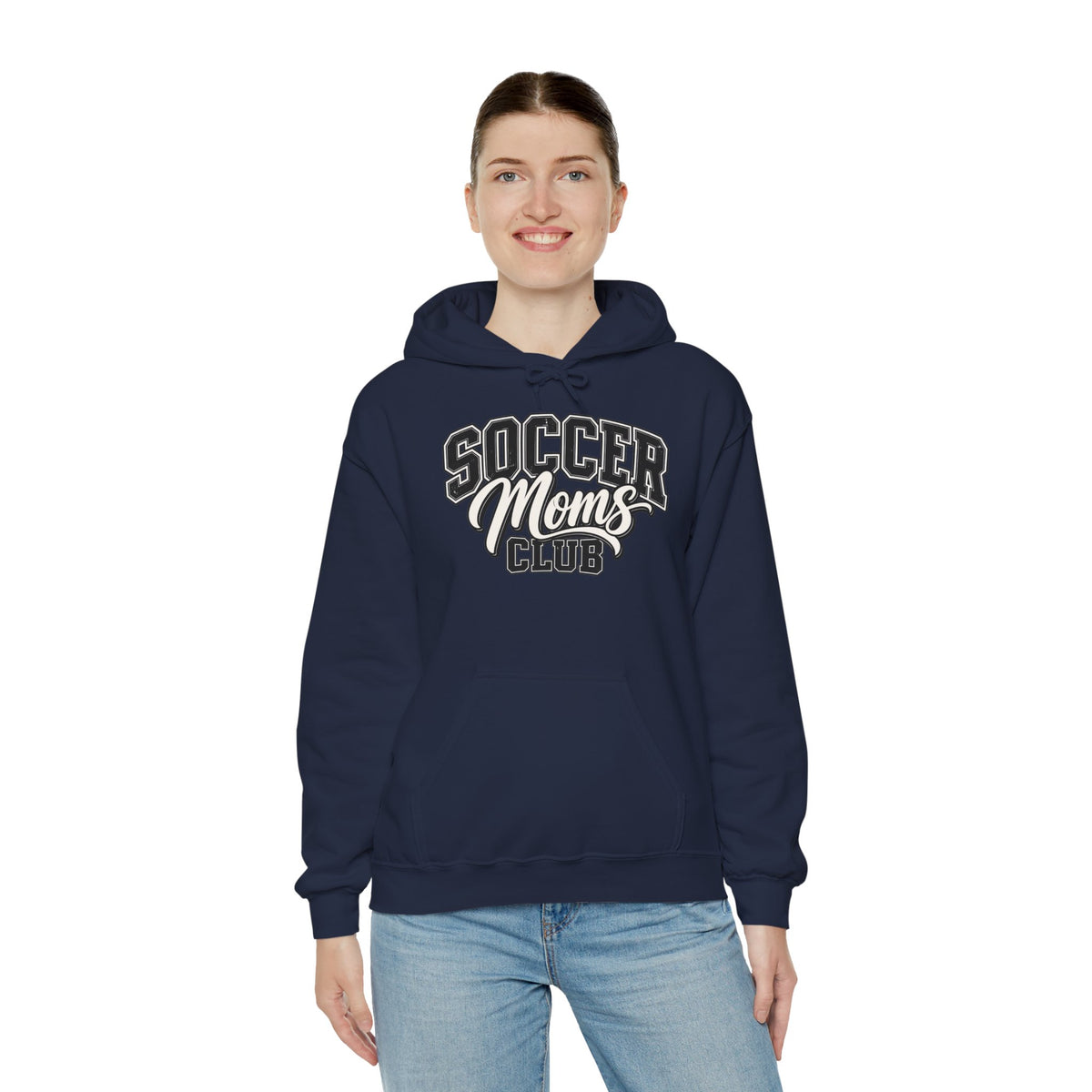 Soccer Moms Club Hoodie — Vintage Athletic Mom Pullover