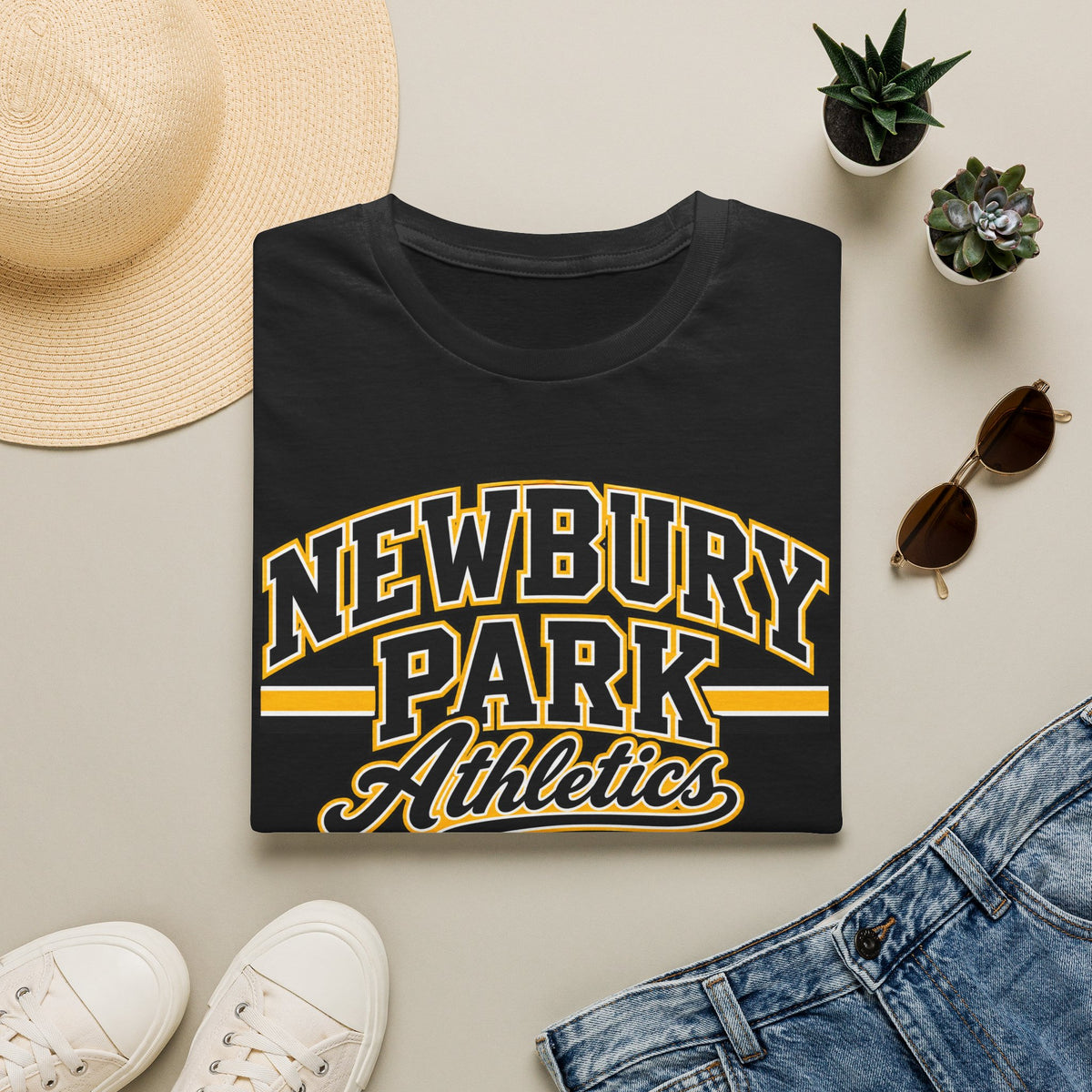 Newbury Park Athletics T‑Shirt — Vintage Collegiate Sports Tee