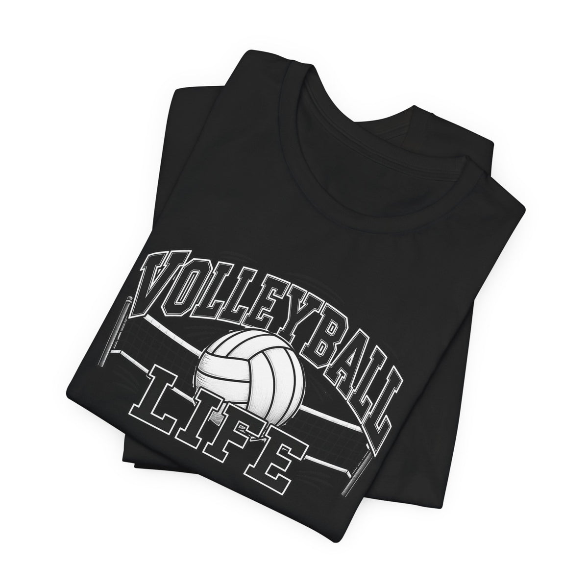 Volleyball Life Tee — Graphic Volleyball Net Shirt