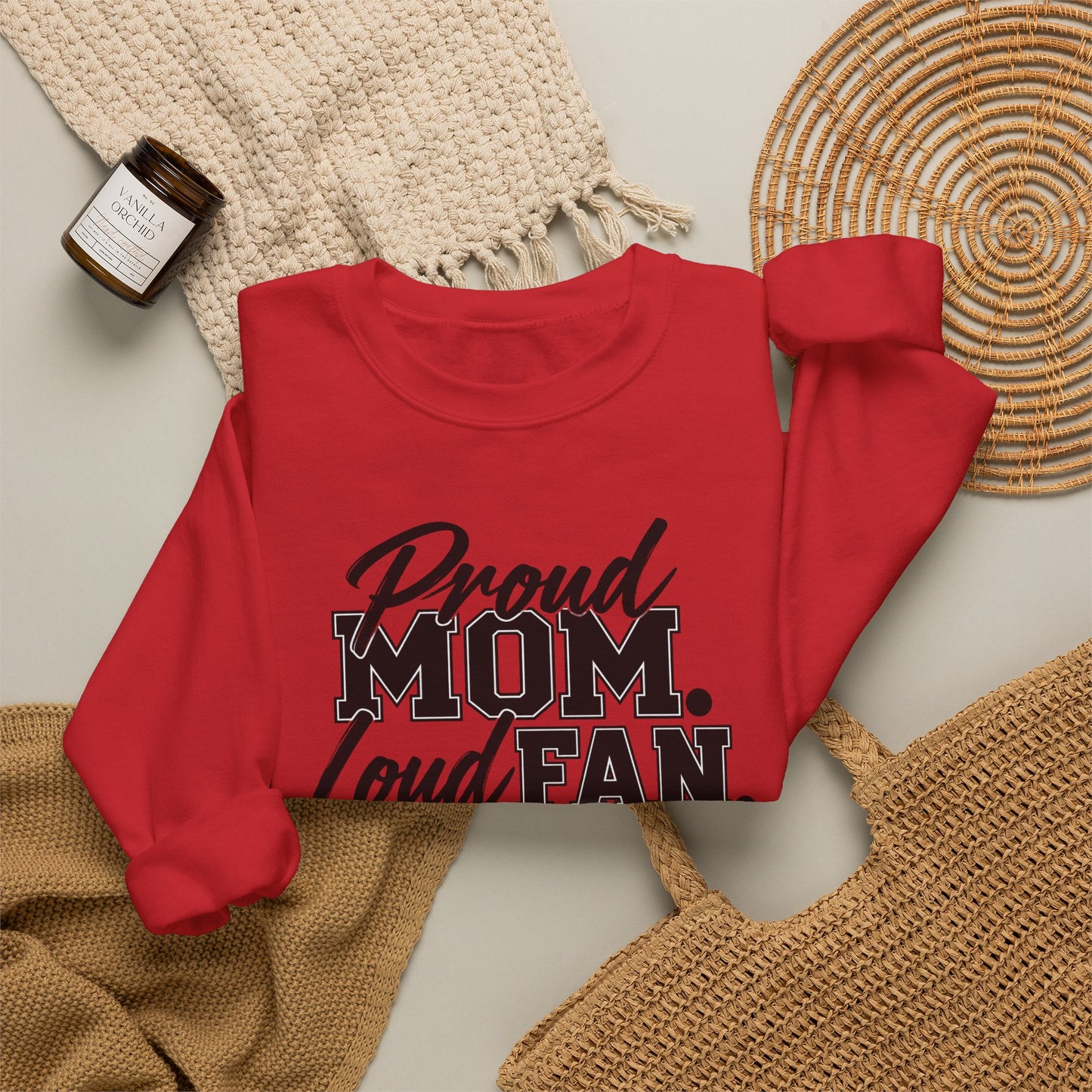 Proud Mom Loud Fan Sweatshirt