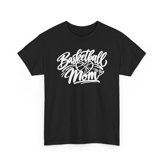 Basketball Mom T-Shirt — Script Logo Tee for Proud Coaches & Fans