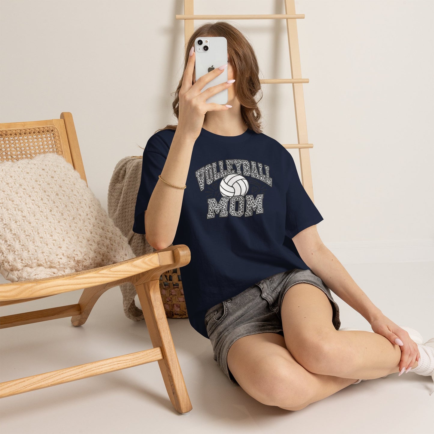 Volleyball Mom T-Shirt — Retro Volleyball Graphic Tee for Proud Moms