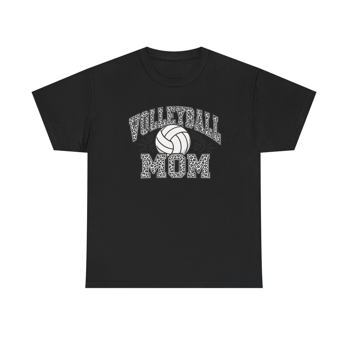 Volleyball Mom Cheetah Print T-Shirt