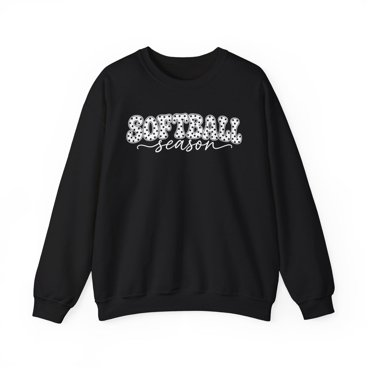 Softball Polka dot Crewneck Sweatshirt
