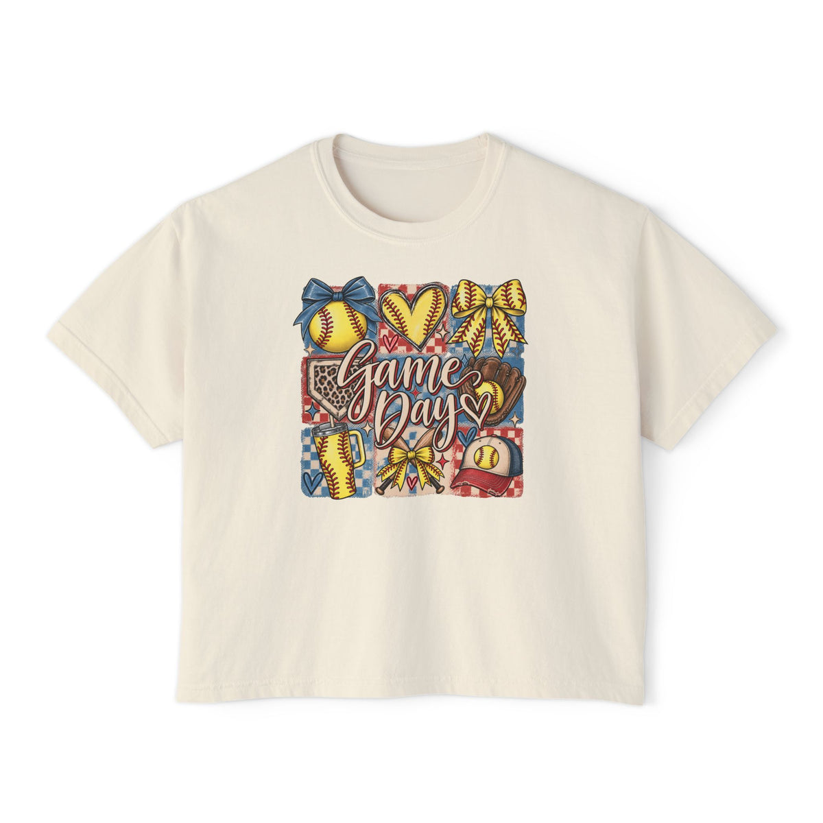Game Day Softball Women's Boxy Tee