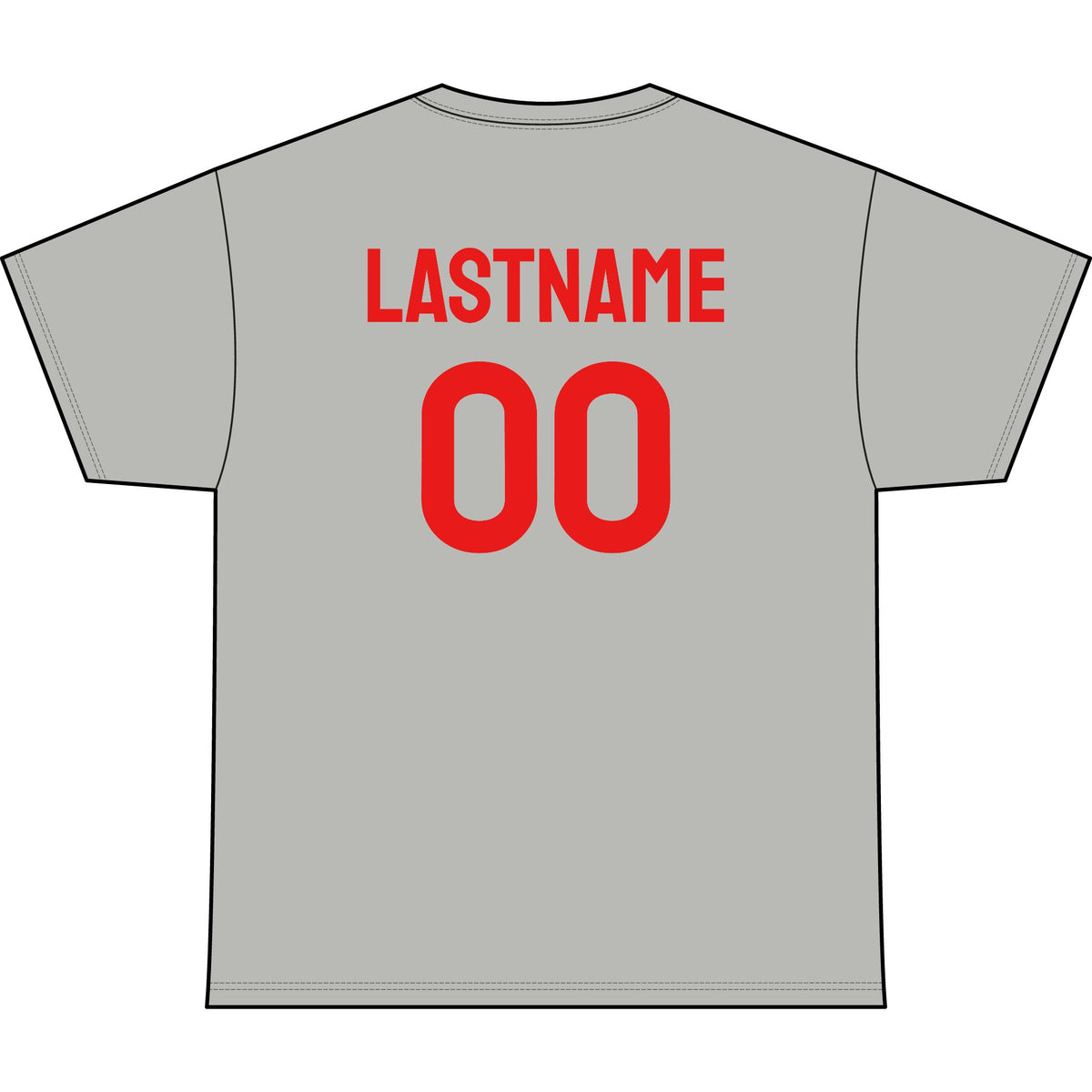 Outlaws National Baseball Softek Shirt-Personalize Back