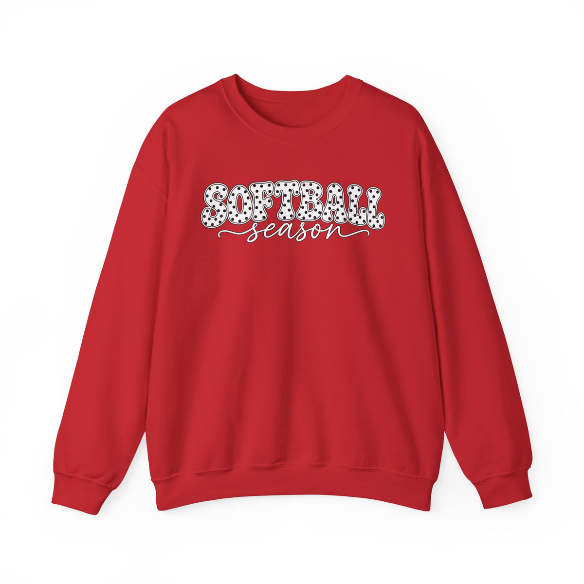 Softball Polka dot Crewneck Sweatshirt