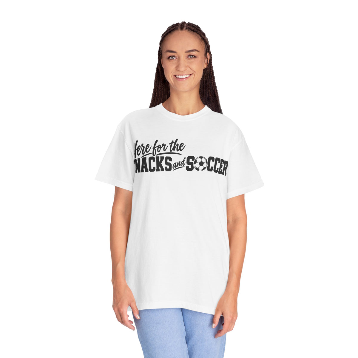 Here for the Snacks and Soccer T‑Shirt
