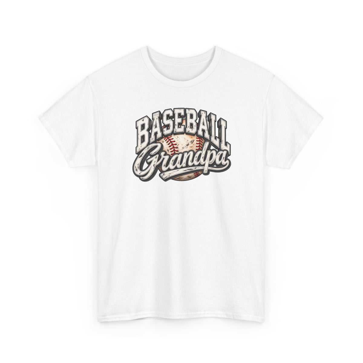 Baseball Grandpa T-Shirt — Vintage Baseball Graphic Tee for Grandfathers