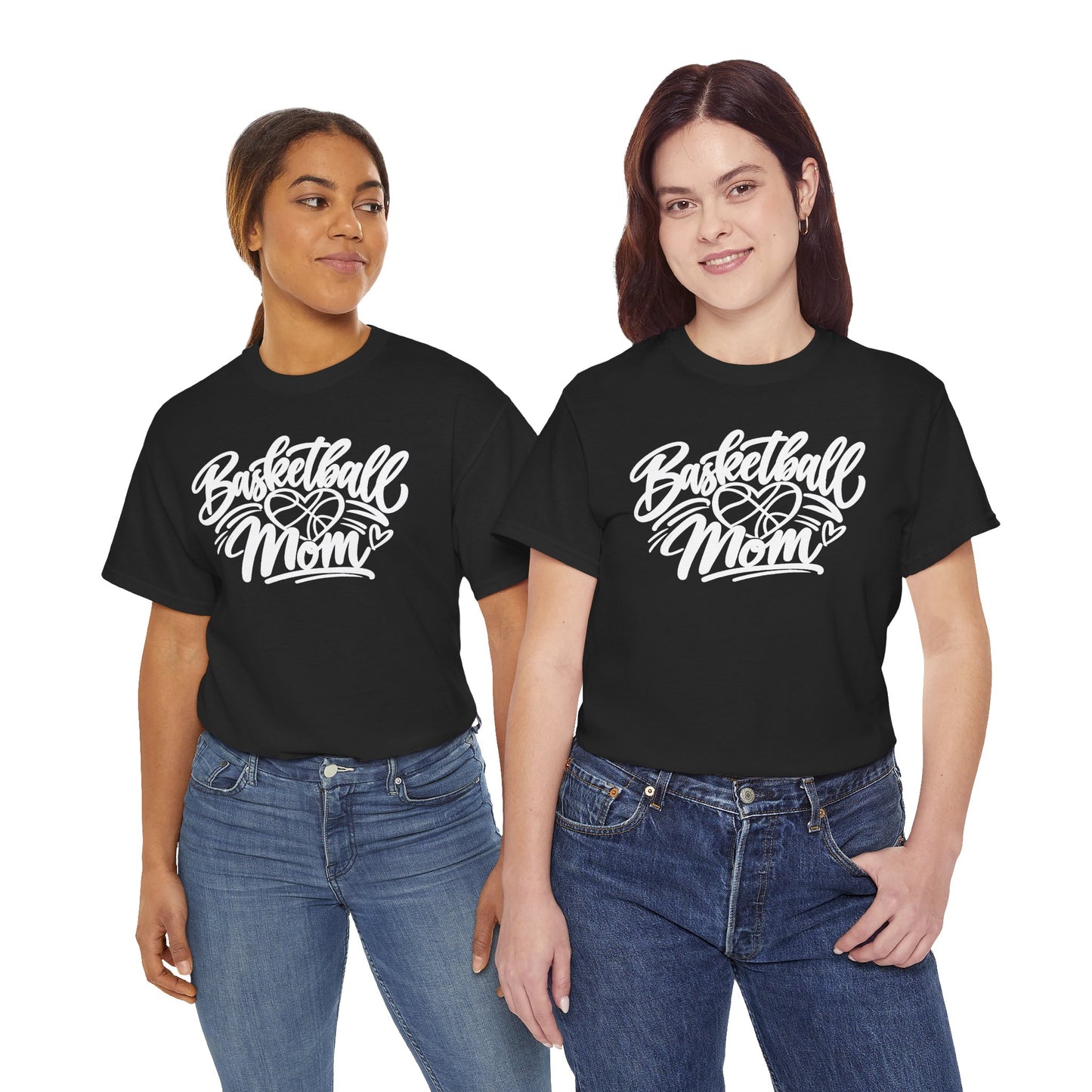 Basketball Mom T-Shirt — Script Logo Tee for Proud Coaches & Fans