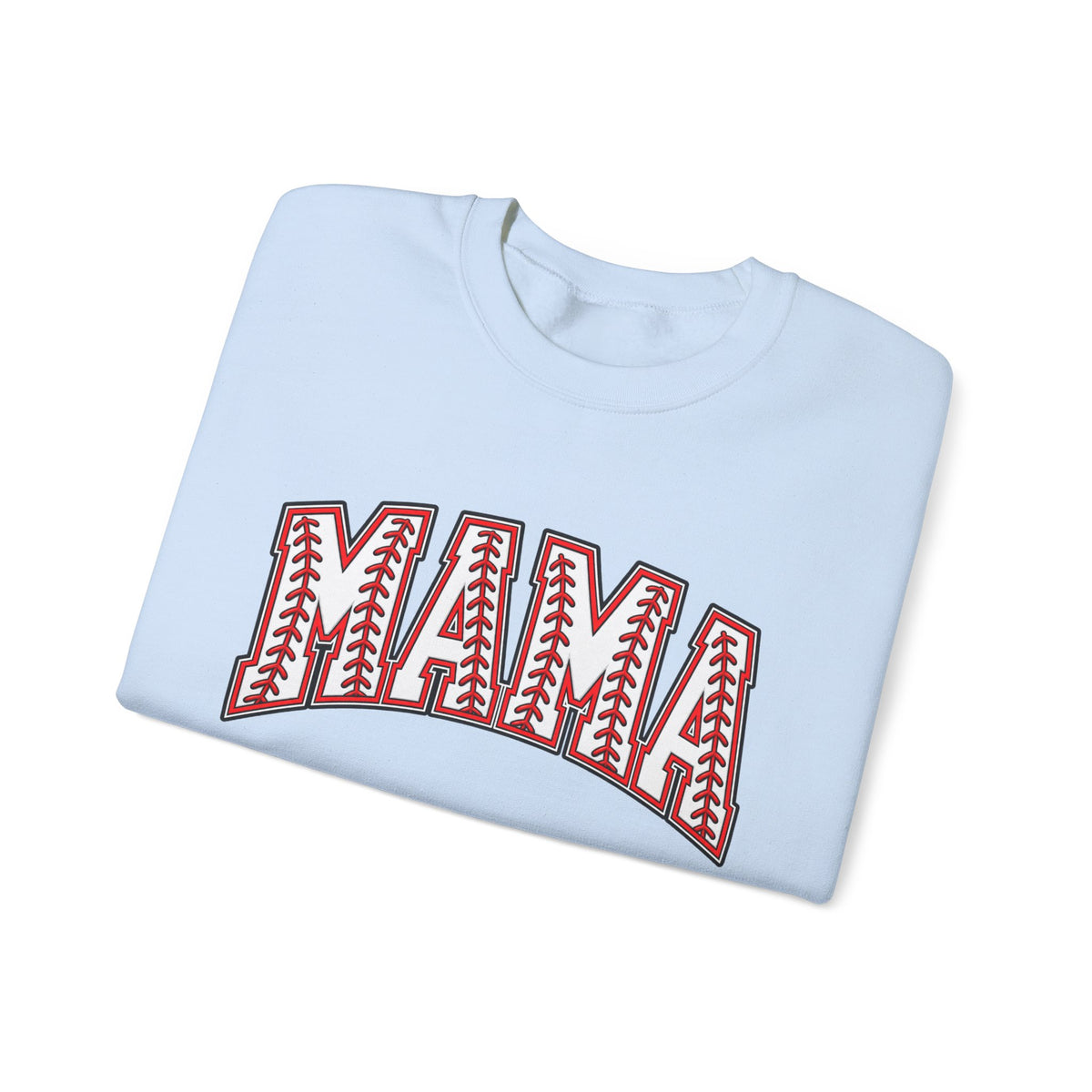 Mama Baseball Stitch Crewneck Sweatshirt