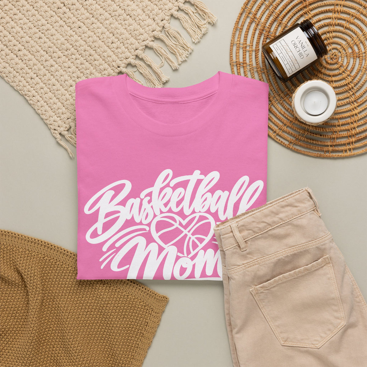 Basketball Mom T-Shirt — Script Logo Tee for Proud Coaches & Fans