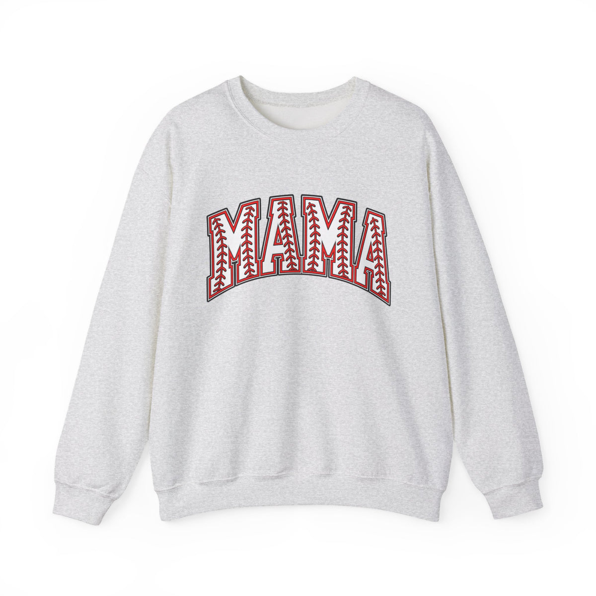 Mama Baseball Stitch Crewneck Sweatshirt