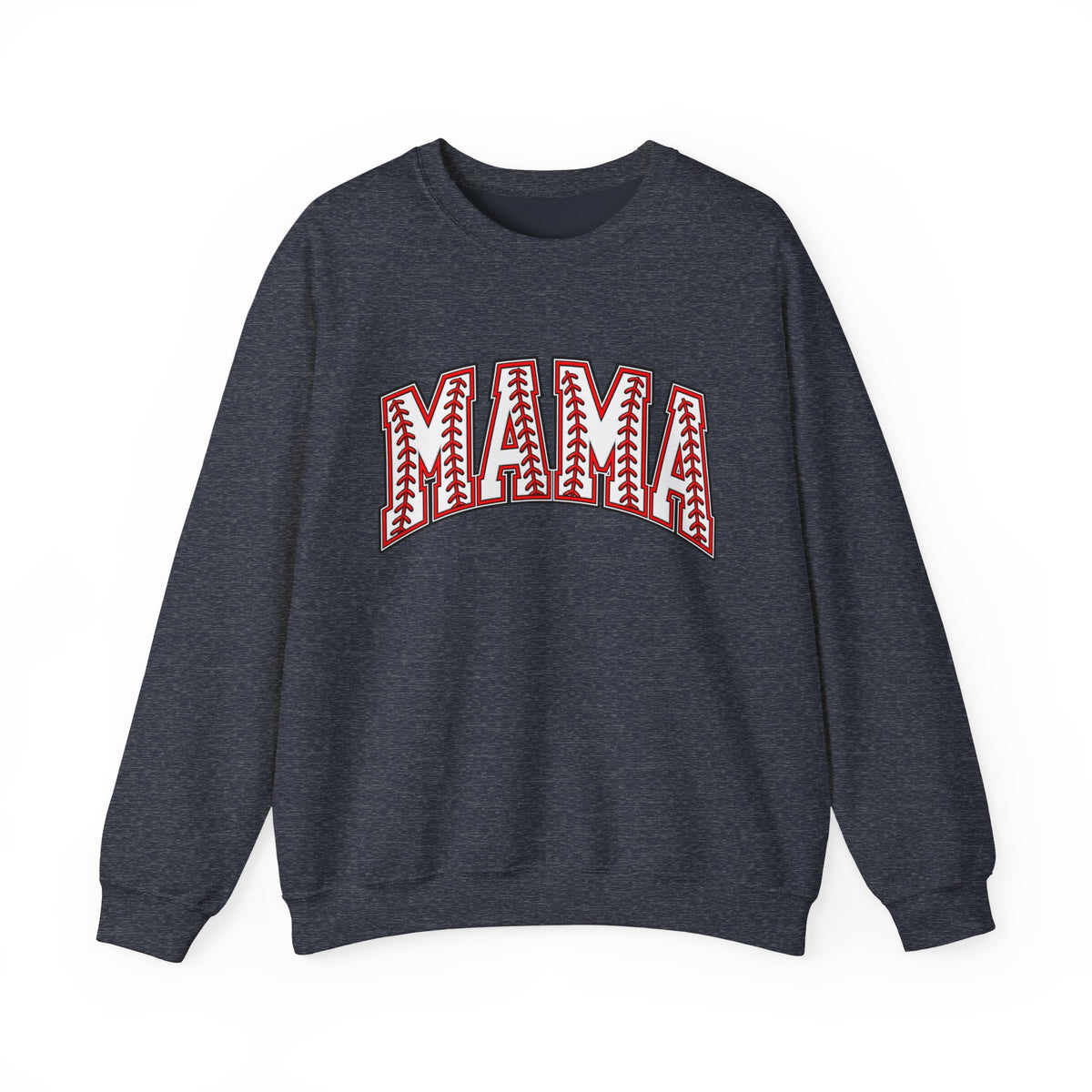 Mama Baseball Stitch Crewneck Sweatshirt