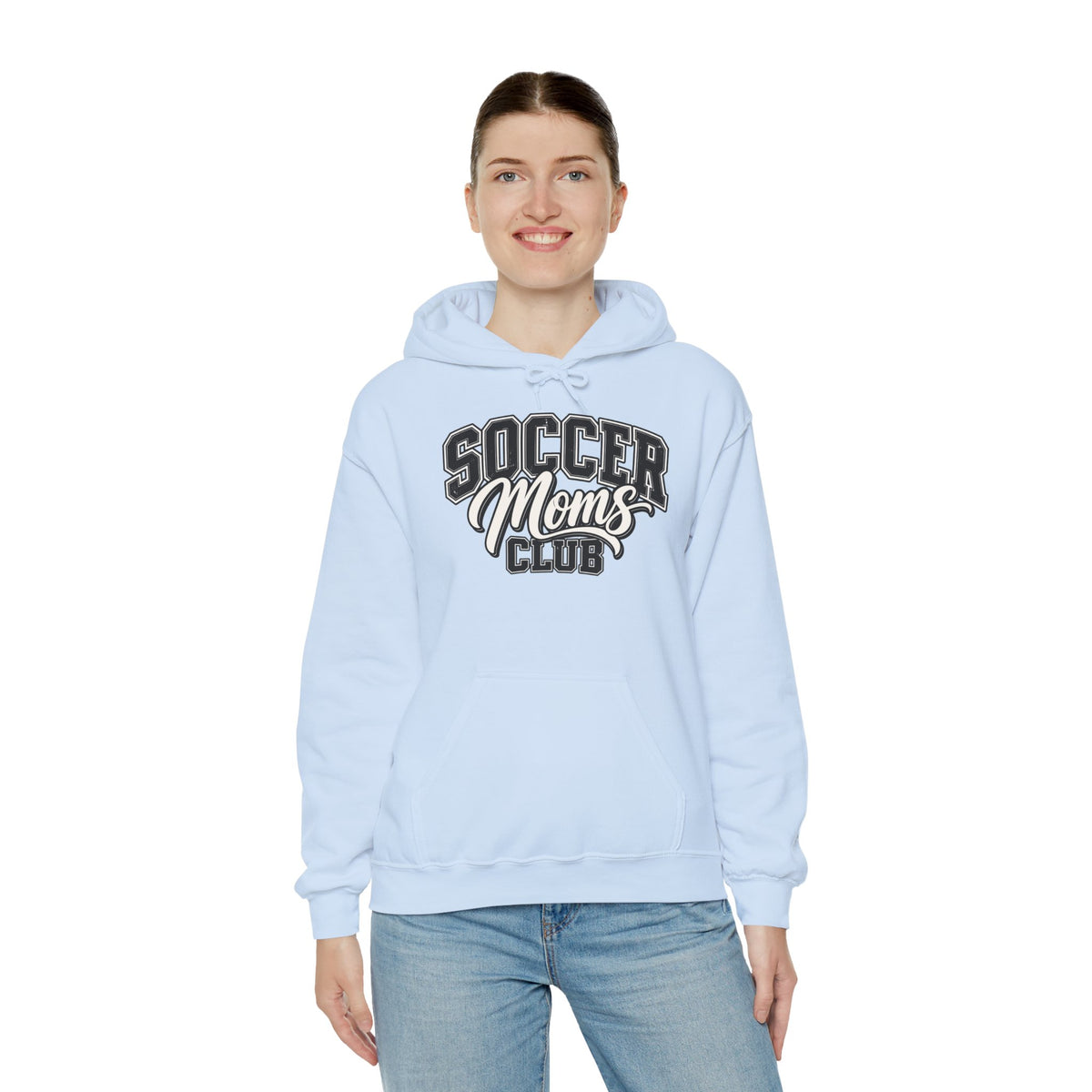 Soccer Moms Club Hoodie — Vintage Athletic Mom Pullover