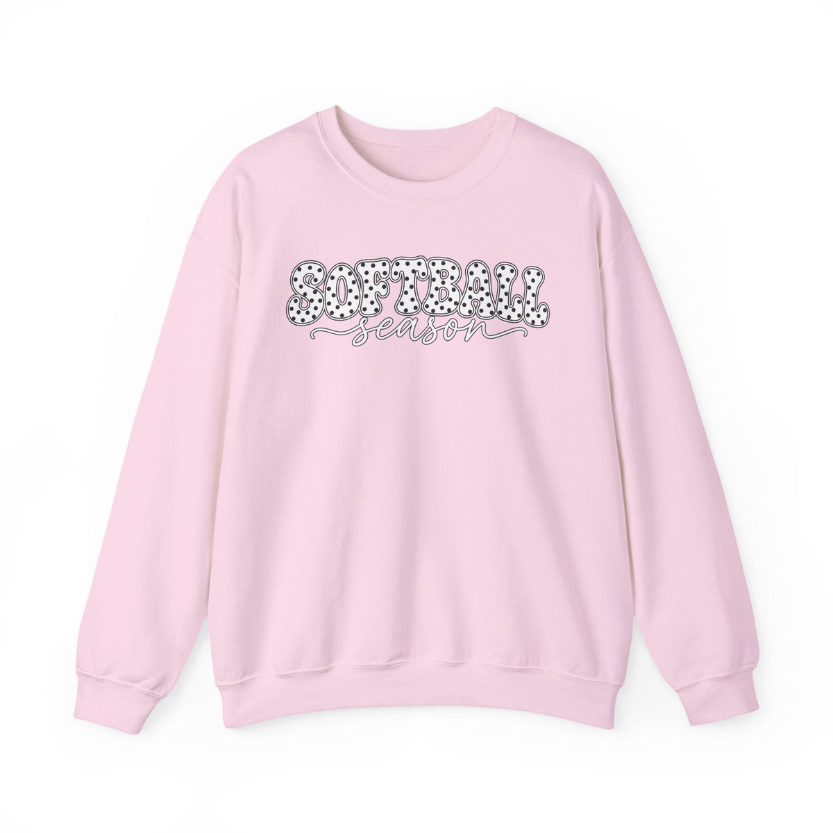 Softball Polka dot Crewneck Sweatshirt