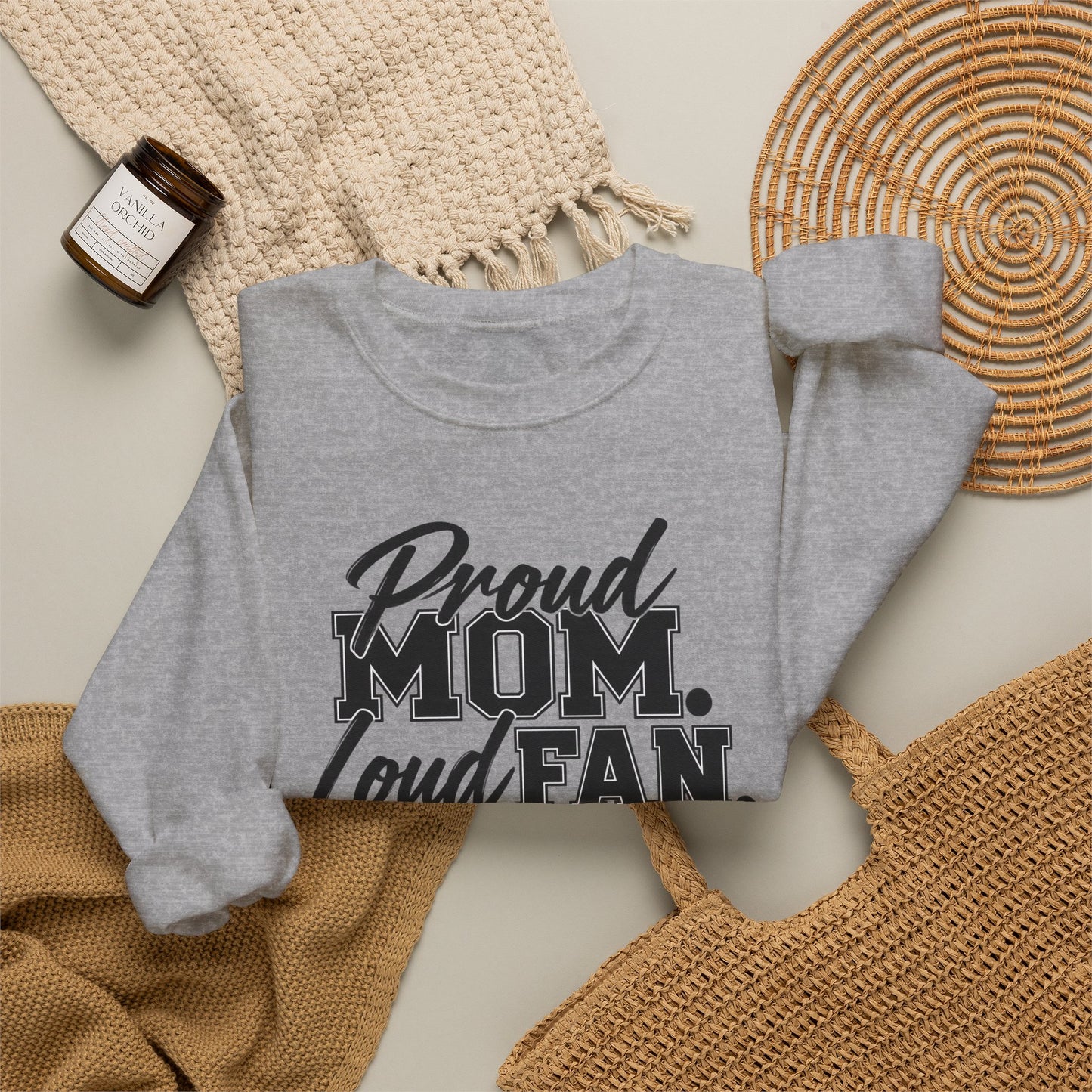 Proud Mom Loud Fan Sweatshirt