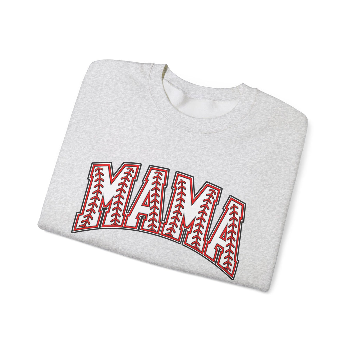Mama Baseball Stitch Crewneck Sweatshirt