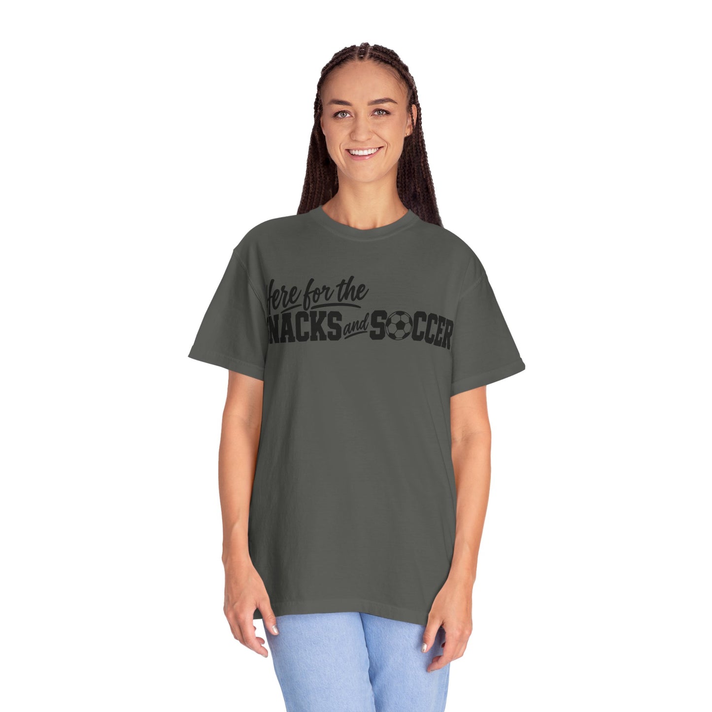Here for the Snacks and Soccer T‑Shirt