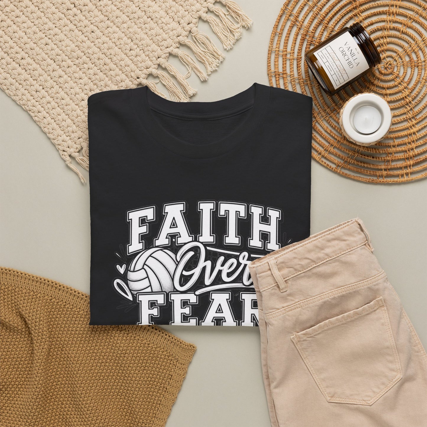 Faith Over Fear T‑Shirt - Inspirational Christian Tee